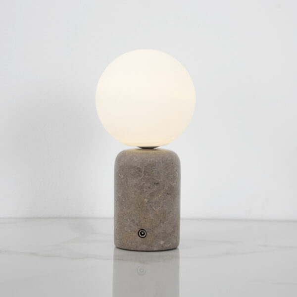 The Nuuk Table Lamp | Triesta Grey | Cordless - Rechargable