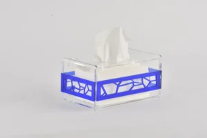 Blue tissue box