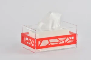 Red tissue box