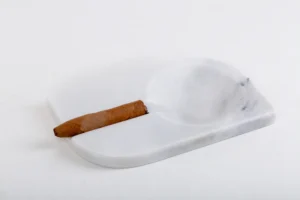 Handmade cigar ashtray (JO) - White