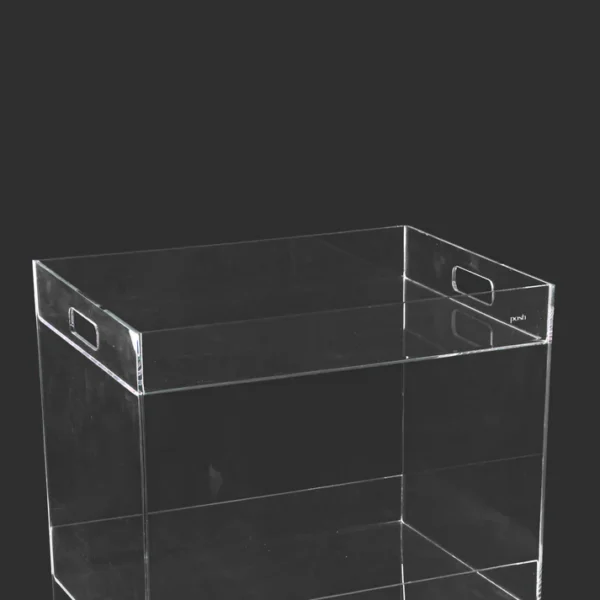 Transparent tea trolley