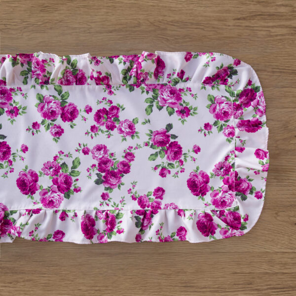 Fleur table runner-pale pink