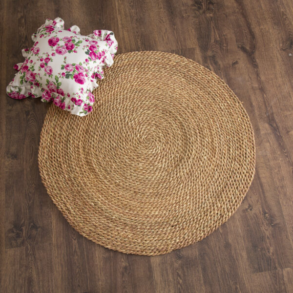 Halfa round rug-natural