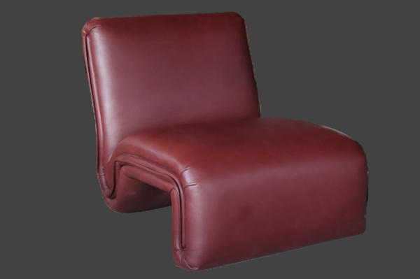 burgundy lounge chair