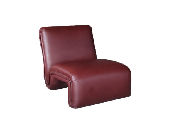 burgundy lounge chair