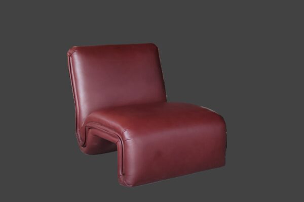 burgundy lounge chair