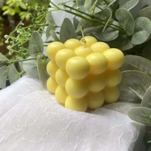 Yellow Bubble Whisper candle