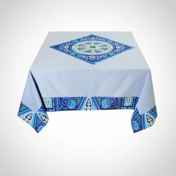 Baby Blue with a Twist: A Tablecloth with a 'Khayameya' Insert