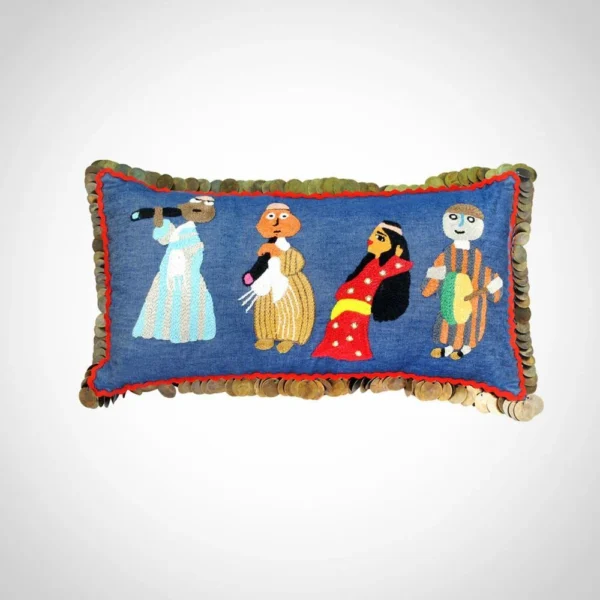 "Cairo Nights: El Leila El Kebira Musicians Cushion"