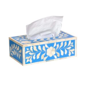 Blue Moroccan Tissue Box