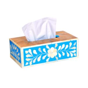 Blue Moroccan Tissue Box