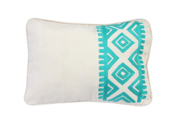 "Discover the Art of Klim: Geometrical Pattern Cushion"