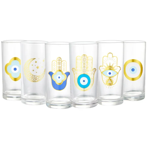 Mindada Layal Highball Glass - 6 Pieces, 290ml