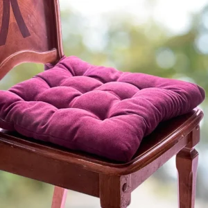 Velvet Premium Purple Seat Cushion