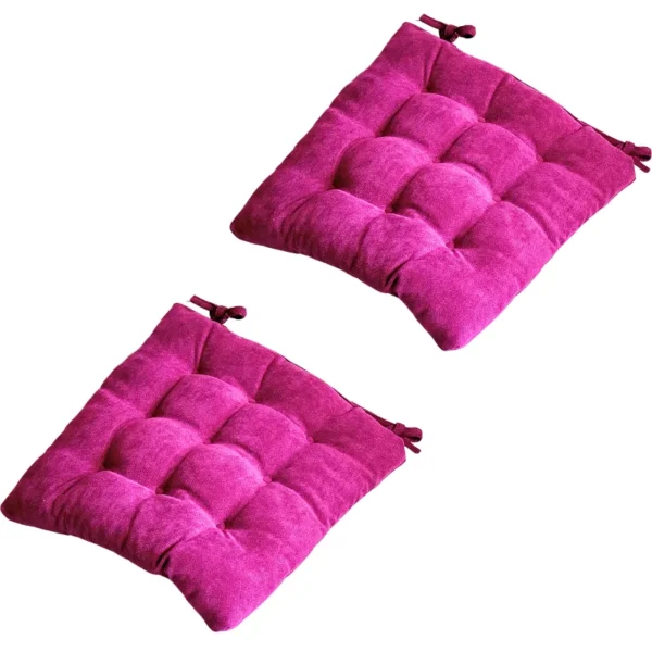 Velvet Premium Purple Seat Cushion