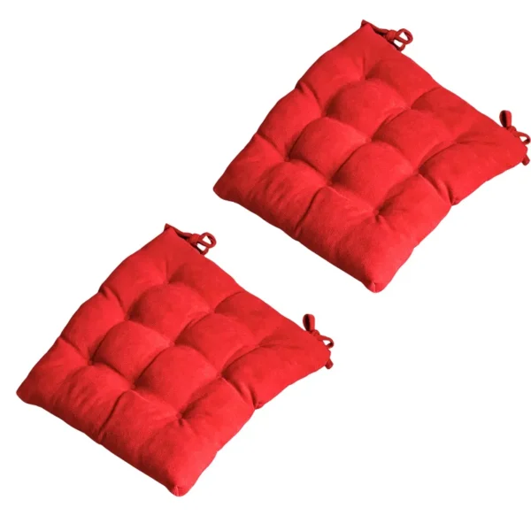 Velvet Premium Red Seat Cushion