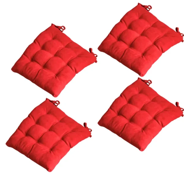 Velvet Premium Red Seat Cushion